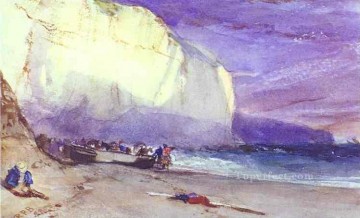 リチャード・パークス・ボニントン Painting - アンダークリフ 1828 ロマンチックな海の風景 リチャード・パークス・ボニントン